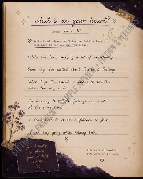 Fiction & Feelings: Writing Journal — Lyrics from My Soul