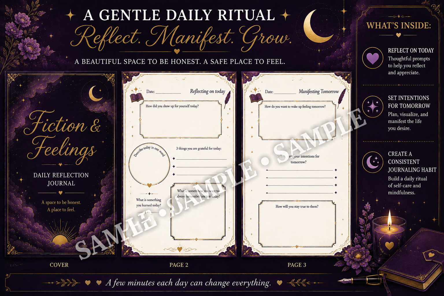 Fiction & Feelings: Daily Reflection Journal