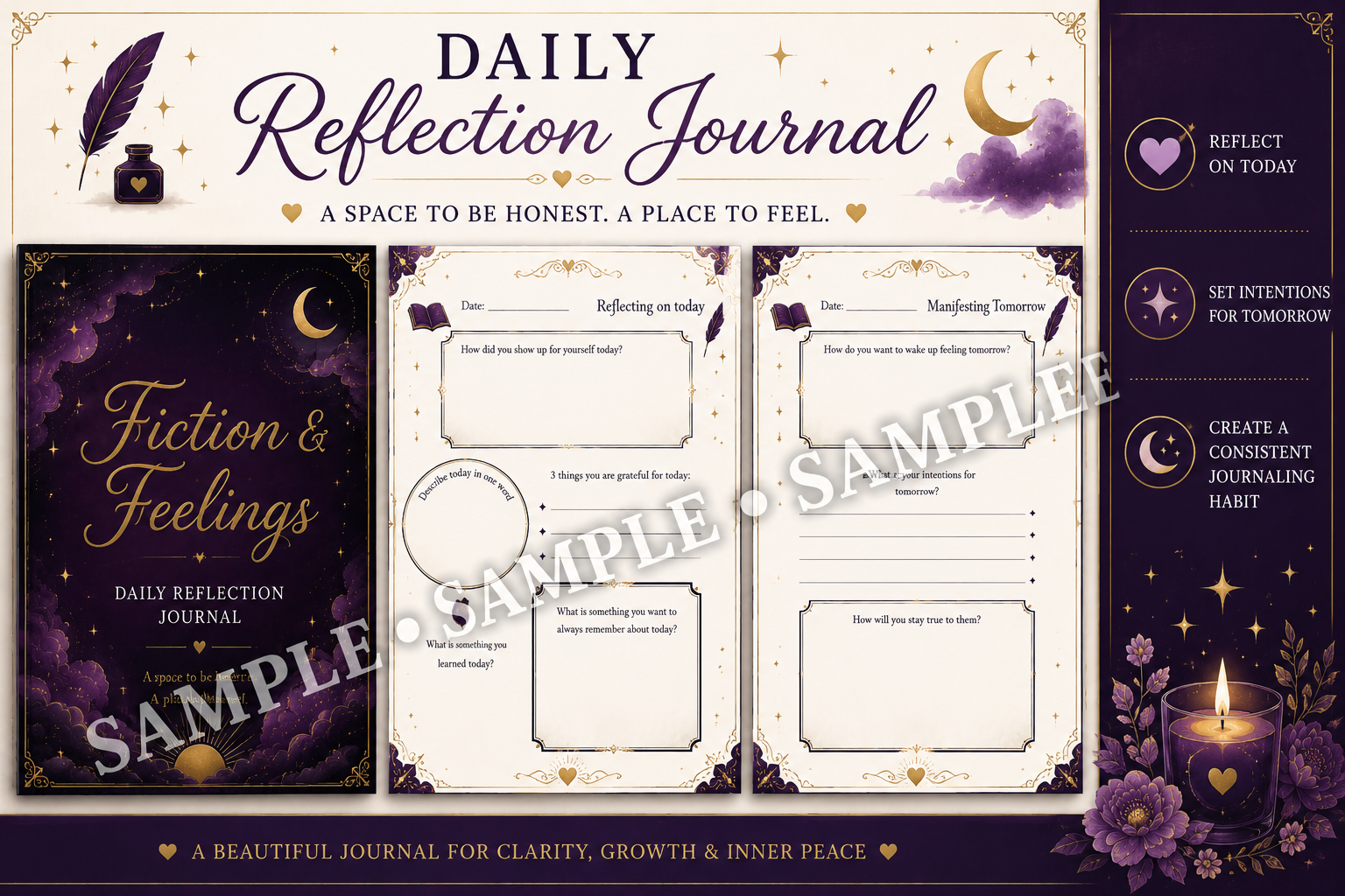 Fiction & Feelings: Daily Reflection Journal