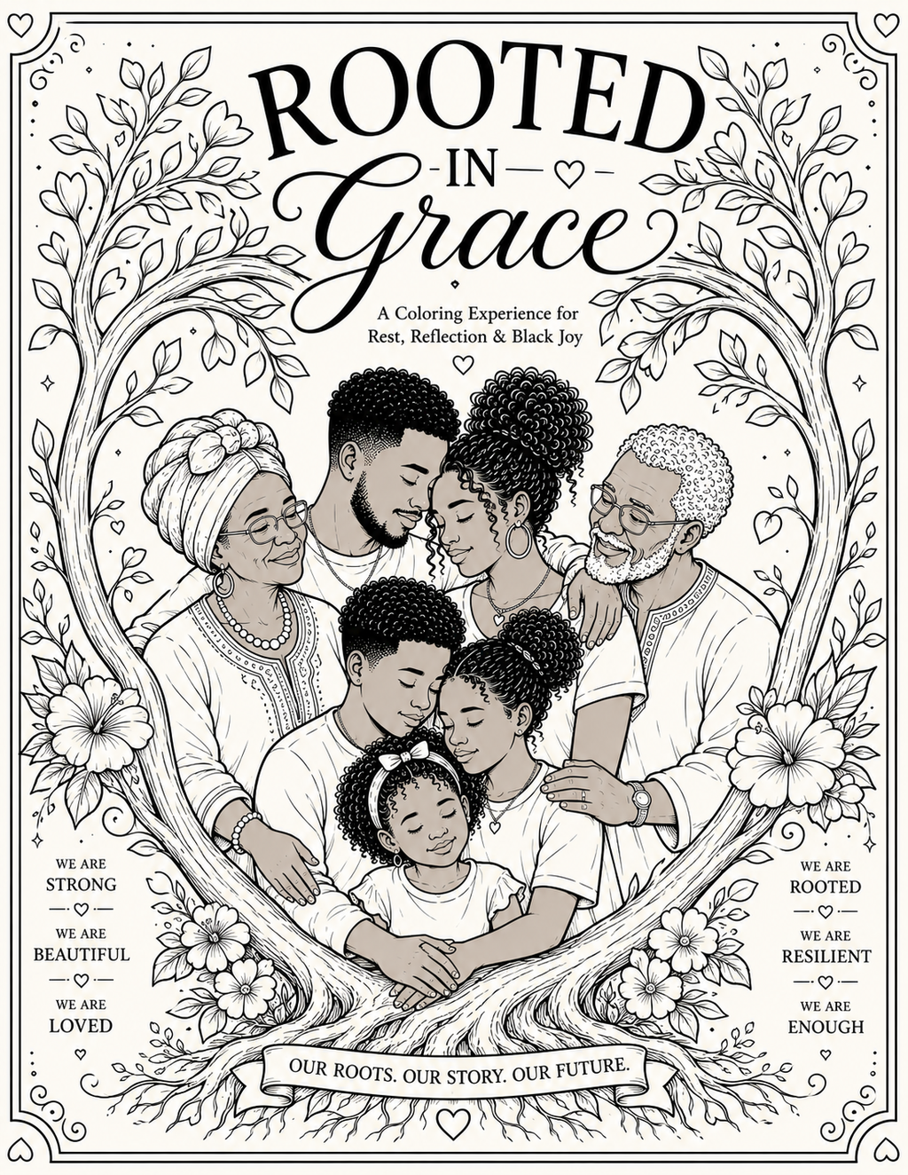 Rooted In Grace — A Coloring Experience for Rest, Reflection & Black Joy