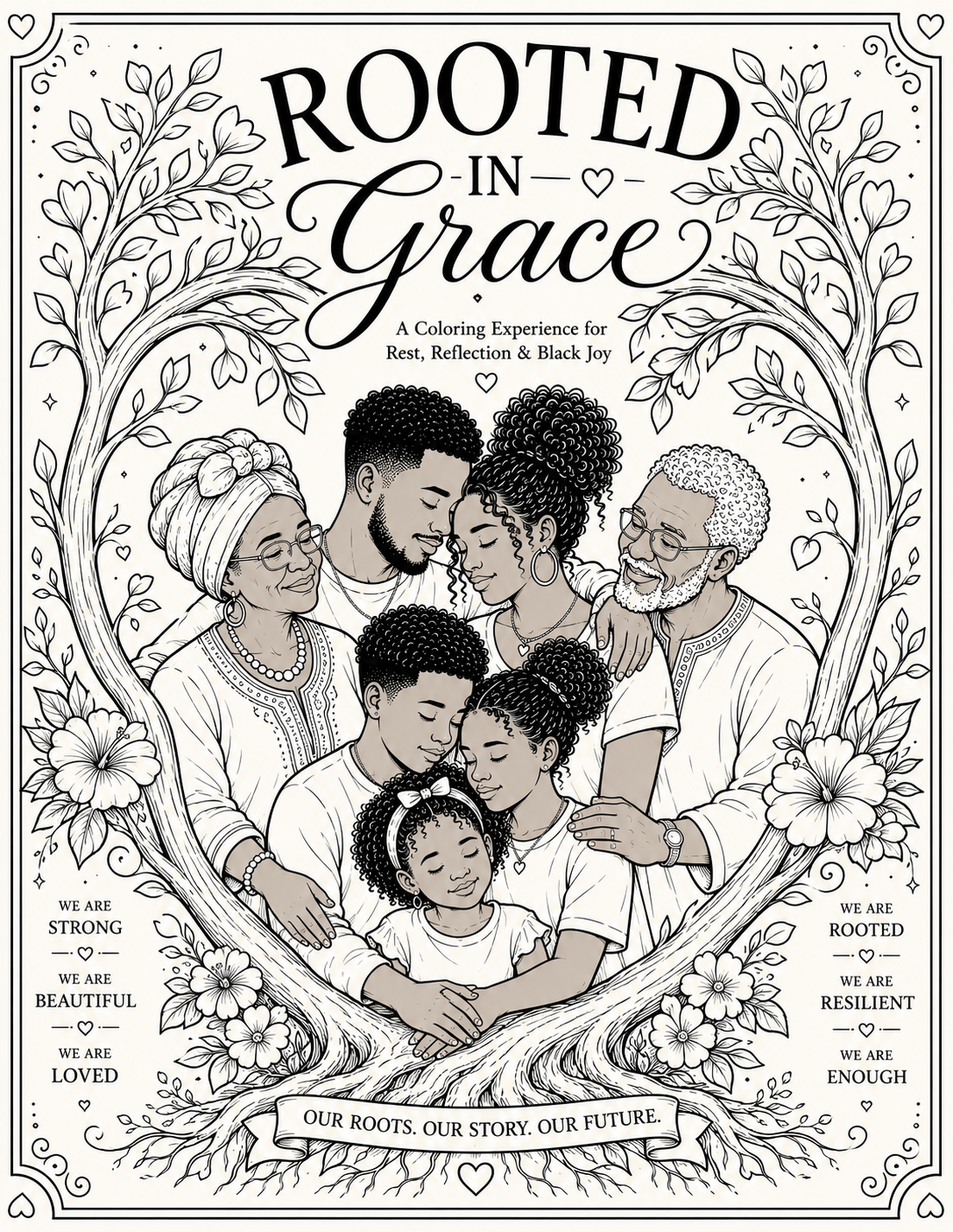 Rooted In Grace — A Coloring Experience for Rest, Reflection & Black Joy